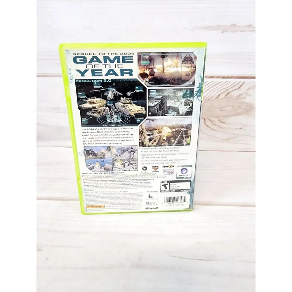 Tom Clancy's Ghost Recon Advanced Warfighter 1 & Splinter Cell Xbox 360 CIB